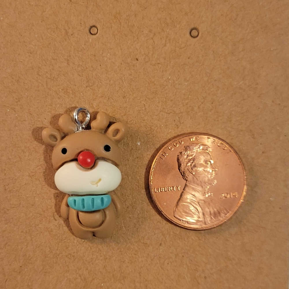 Cute Rudolph Earrings - Picture 2 of 3
